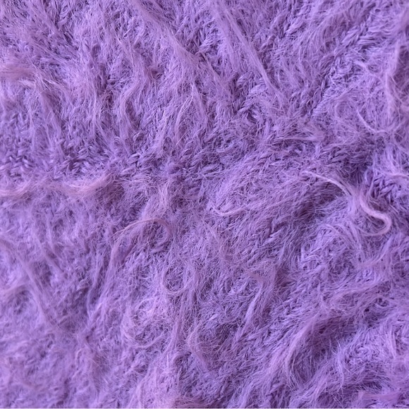 Urban Outfitter Fuzzy Purple Sweater - Picture 4 of 5